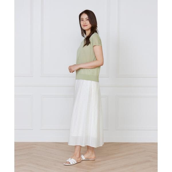 イネド（INED）/《大きいサイズ》フレンチスリーブニット