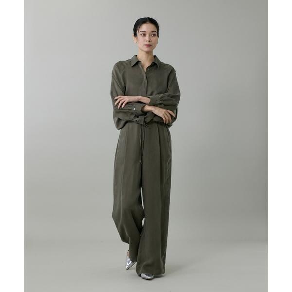 イネド（INED）/《大きいサイズ》キュプラフィブリルラグランスリーブシャツ