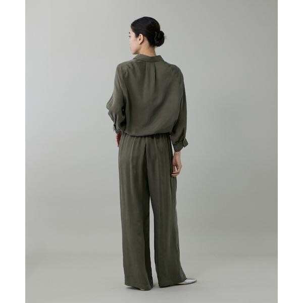 イネド（INED）/《大きいサイズ》キュプラフィブリルラグランスリーブシャツ