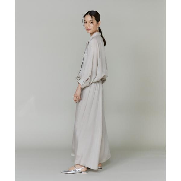 イネド（INED）/《大きいサイズ》キュプラフィブリルラグランスリーブシャツ