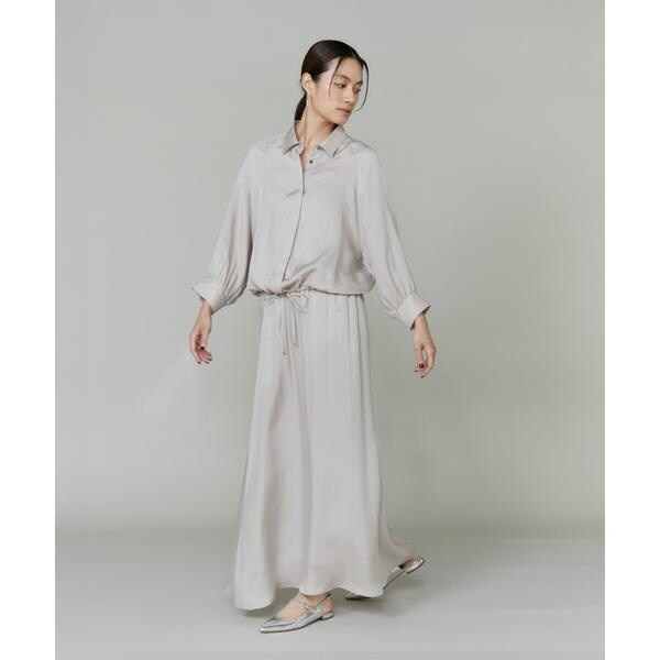 イネド（INED）/《大きいサイズ》キュプラフィブリルラグランスリーブシャツ