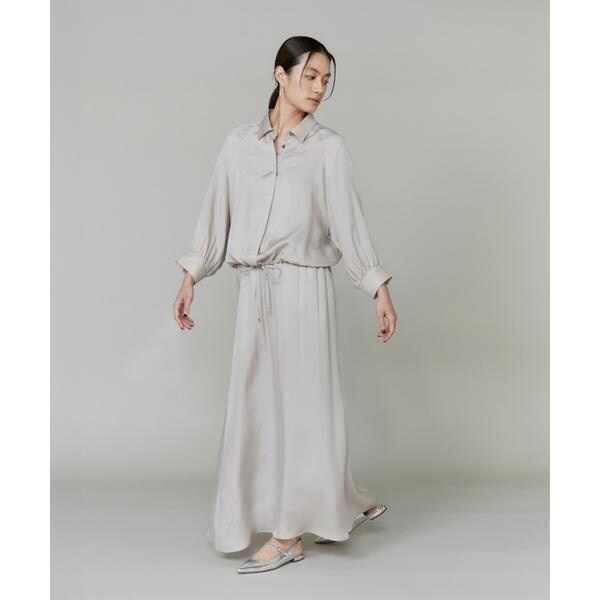 イネド（INED）/《大きいサイズ》キュプラフィブリルフレアスカート