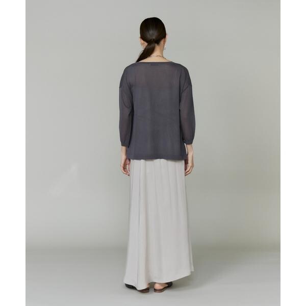 イネド（INED）/《大きいサイズ》キュプラフィブリルフレアスカート