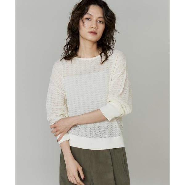 イネド（INED）/シアーレーシーニット《YVON》