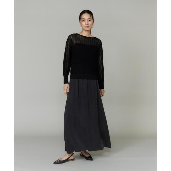 イネド（INED）/シアーレーシーニット《YVON》