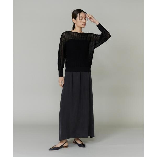 イネド（INED）/シアーレーシーニット《YVON》