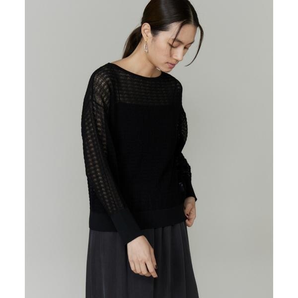 イネド（INED）/シアーレーシーニット《YVON》