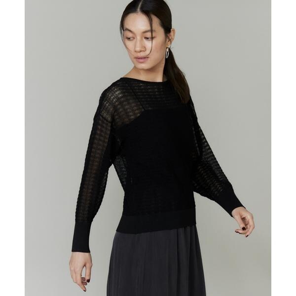 イネド（INED）/シアーレーシーニット《YVON》