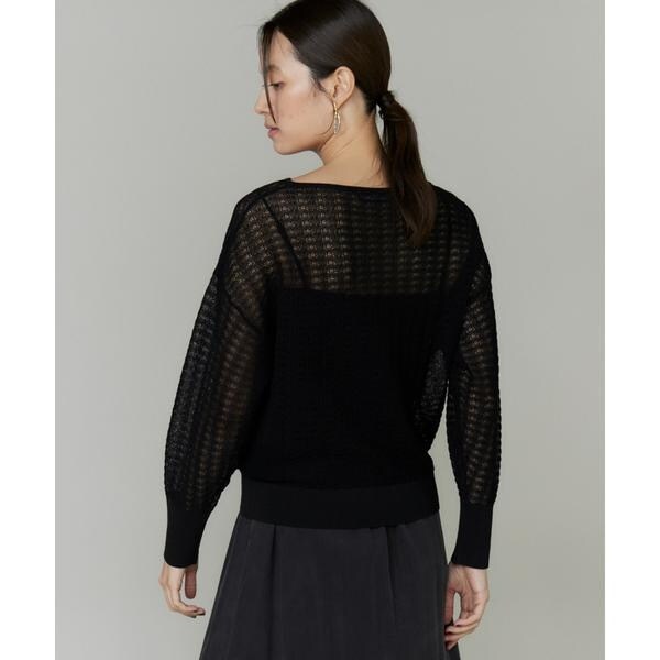 イネド（INED）/シアーレーシーニット《YVON》