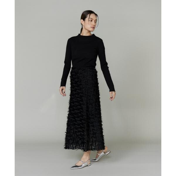 イネド（INED）/シアーハイネックプルオーバー《YVON》