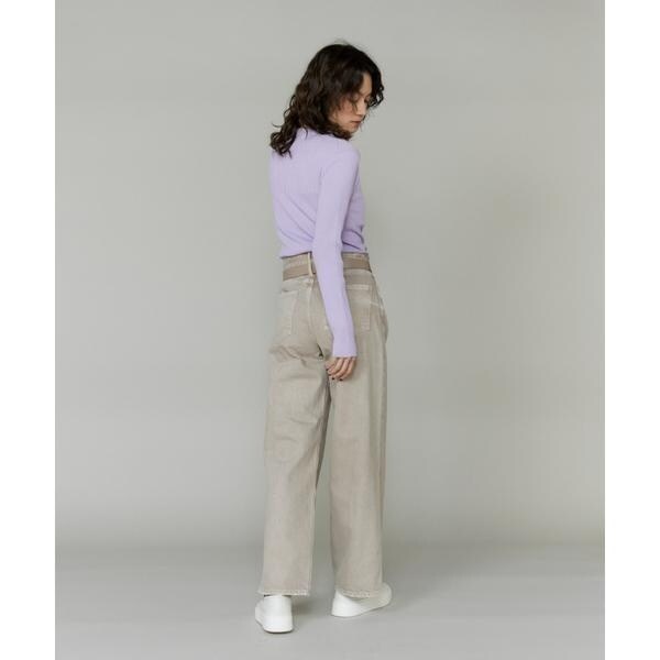 イネド（INED）/シアーハイネックプルオーバー《YVON》