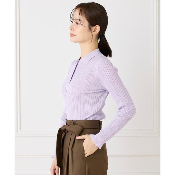 イネド（INED）/シアーポロニットプルオーバー《YVON》