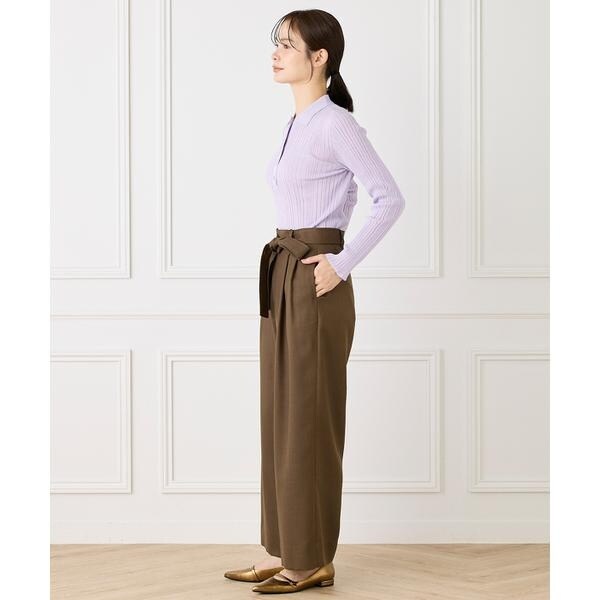 イネド（INED）/シアーポロニットプルオーバー《YVON》