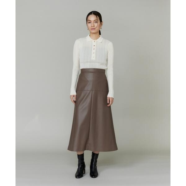 イネド（INED）/シアーポロニットプルオーバー《YVON》