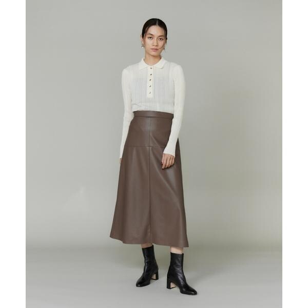 イネド（INED）/シアーポロニットプルオーバー《YVON》