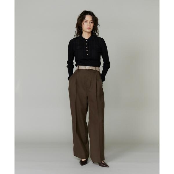 イネド（INED）/シアーポロニットプルオーバー《YVON》