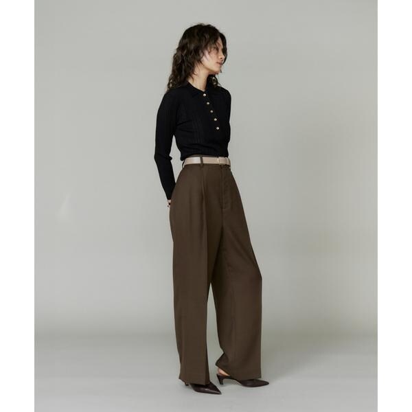 イネド（INED）/シアーポロニットプルオーバー《YVON》