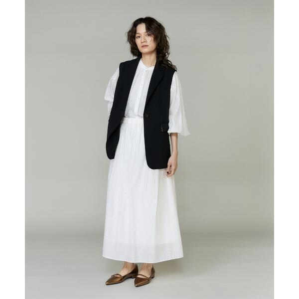 イネド（INED）/《大きいサイズ》ラメドットタックスカート