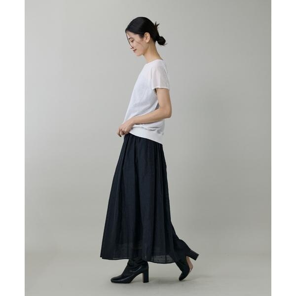 イネド（INED）/《大きいサイズ》ラメドットタックスカート