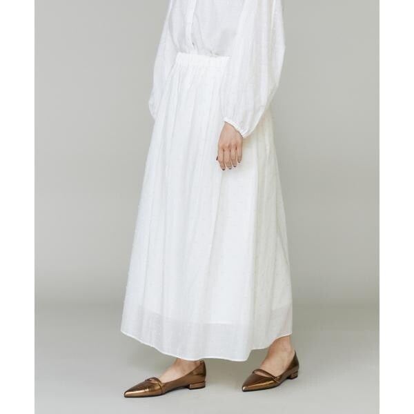 イネド（INED）/《大きいサイズ》ラメドットタックスカート