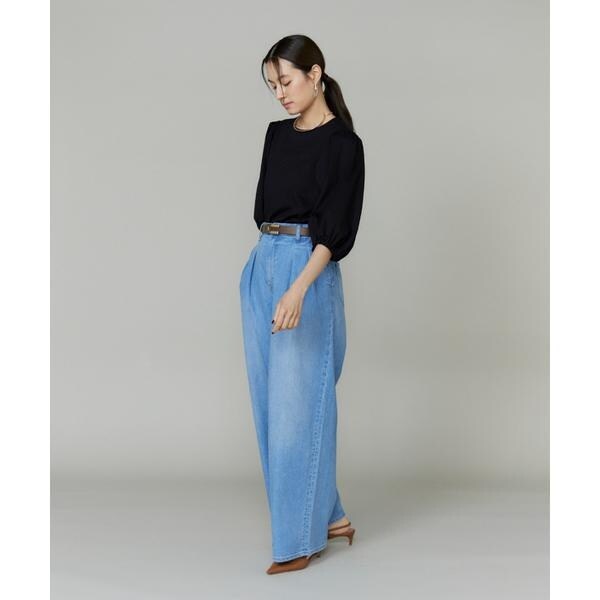 イネド（INED）/《大きいサイズ》パフスリーブカットソー