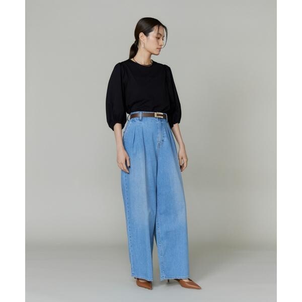 イネド（INED）/《大きいサイズ》パフスリーブカットソー