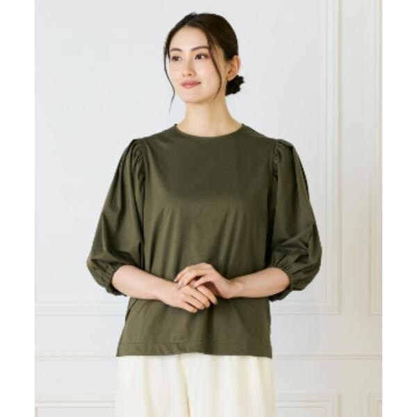 イネド（INED）/《大きいサイズ》パフスリーブカットソー