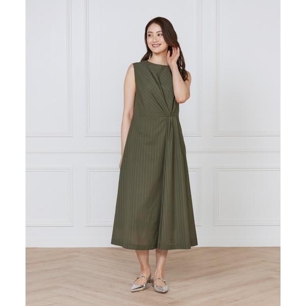 イネド（INED）/《大きいサイズ》ウエストタックワンピース