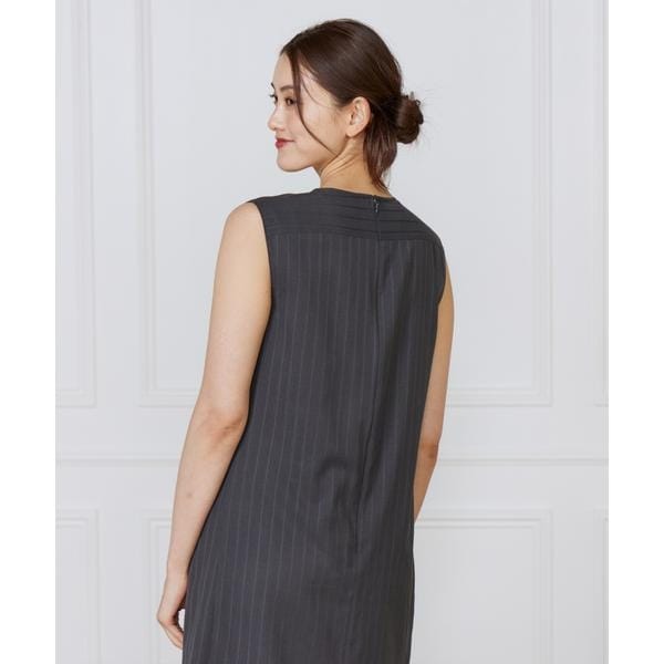 イネド（INED）/《大きいサイズ》ウエストタックワンピース