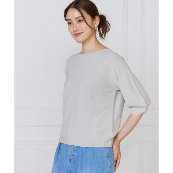 イネド（INED）/ボートネックパフスリーブニット《Cuoo》