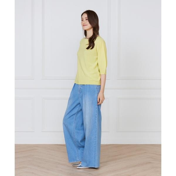 イネド（INED）/ボートネックパフスリーブニット《Cuoo》