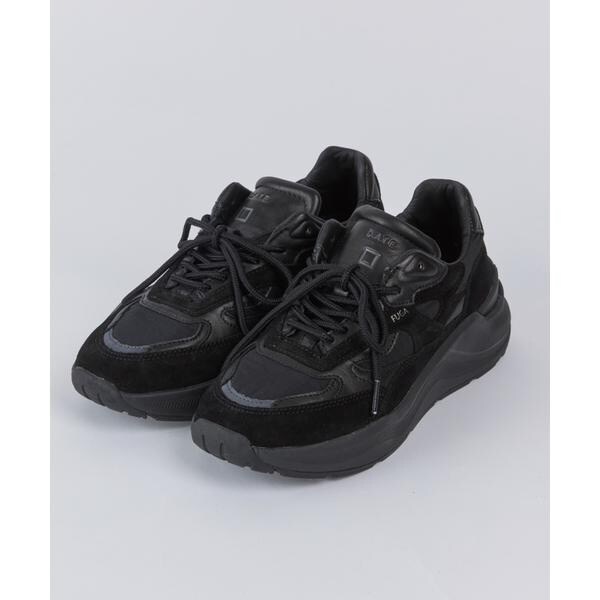 イネド（INED）/FG SHINY BLACKスニーカー《D．A．T．E．》