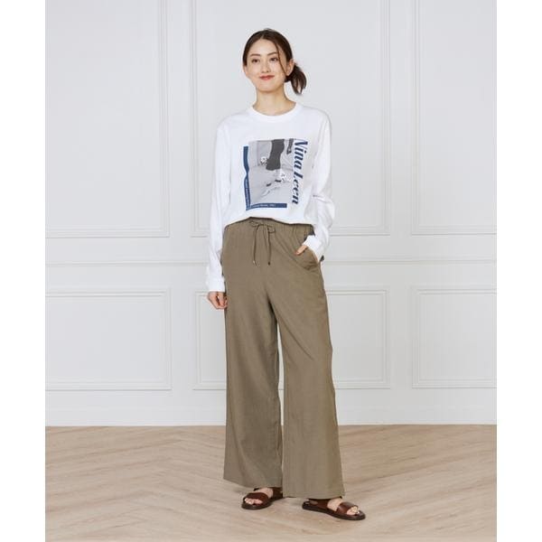 イネド（INED）/《大きいサイズ》リラックスジャージパンツ