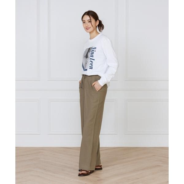 イネド（INED）/《大きいサイズ》リラックスジャージパンツ