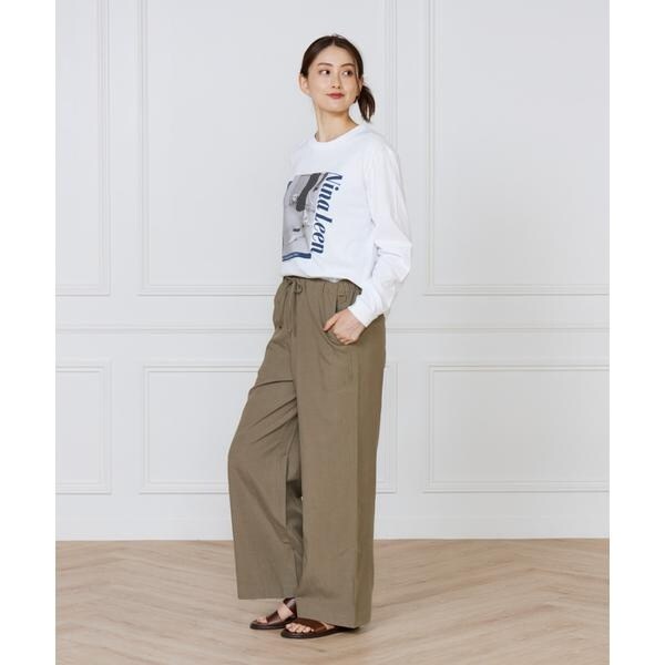 イネド（INED）/《大きいサイズ》リラックスジャージパンツ