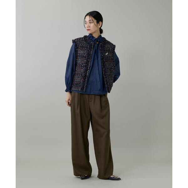 イネド（INED）/ツイードジレ《TOURNIER/トゥルニエ》