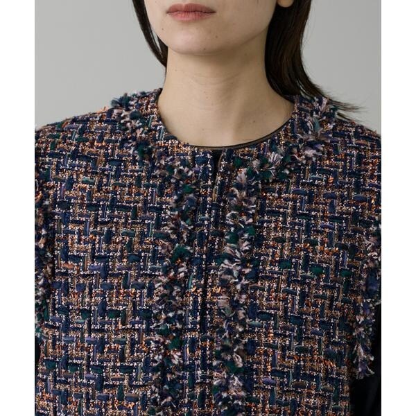 イネド（INED）/ツイードジレ《TOURNIER/トゥルニエ》