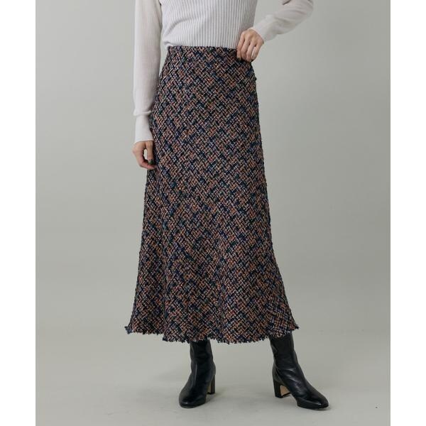 イネド（INED）/ツイードスカート《TOURNIER/トゥルニエ》