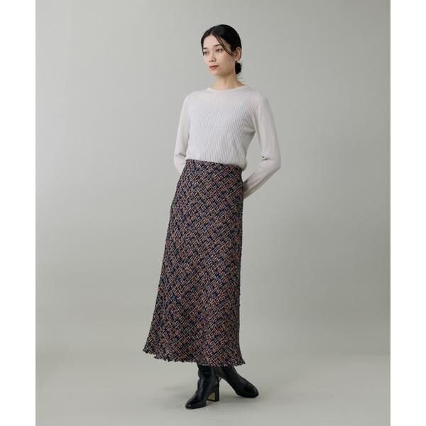 イネド（INED）/ツイードスカート《TOURNIER/トゥルニエ》