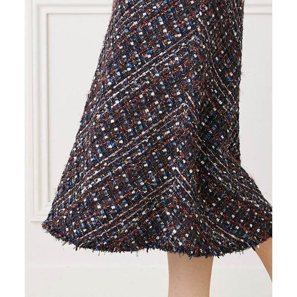 イネド（INED）/ツイードスカート《TOURNIER/トゥルニエ》