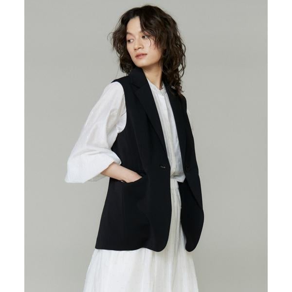 イネド（INED）/《大きいサイズ》テーラードジレ