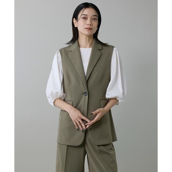 イネド（INED）/《大きいサイズ》テーラードジレ