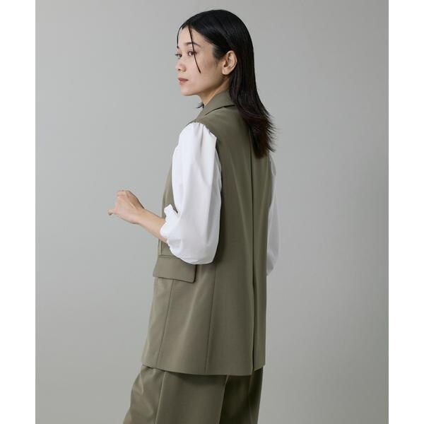 イネド（INED）/《大きいサイズ》テーラードジレ