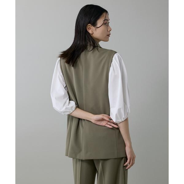 イネド（INED）/《大きいサイズ》テーラードジレ