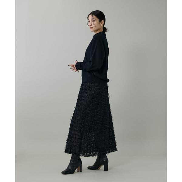 イネド（INED）/《大きいサイズ》ジャガードスカート