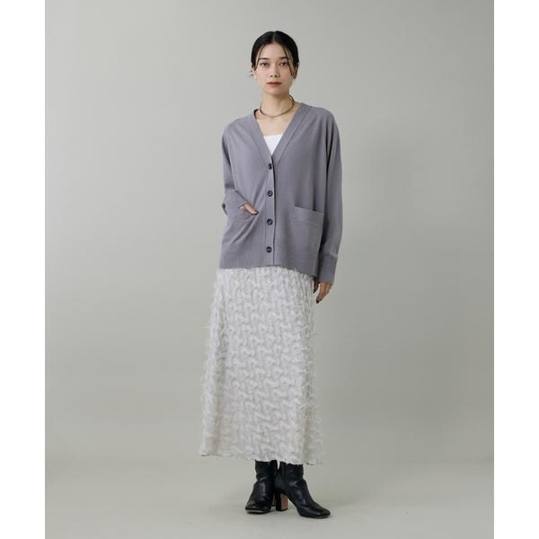 イネド（INED）/《大きいサイズ》ジャガードスカート