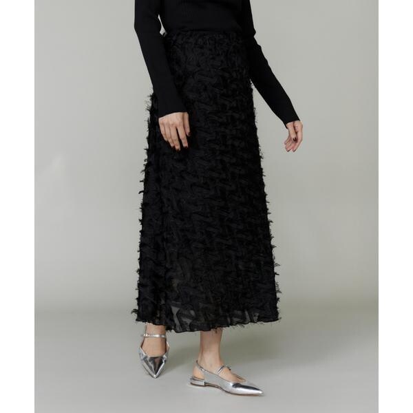 イネド（INED）/《大きいサイズ》ジャガードスカート