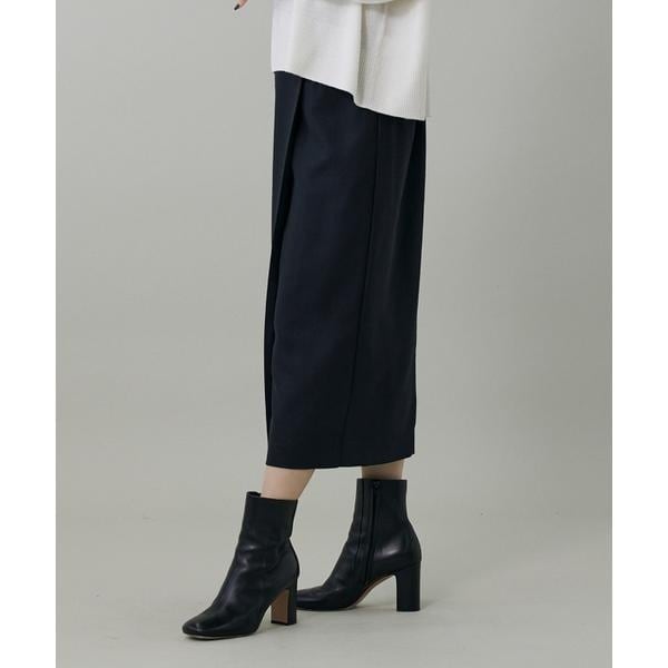 イネド（INED）/《大きいサイズ》ライトカルゼ ラップ風タイトスカート