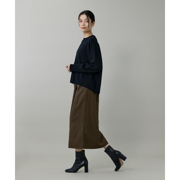 イネド（INED）/《大きいサイズ》ライトカルゼ ラップ風タイトスカート