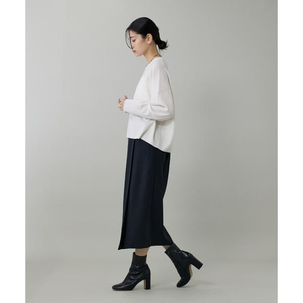イネド（INED）/《大きいサイズ》ライトカルゼ ラップ風タイトスカート